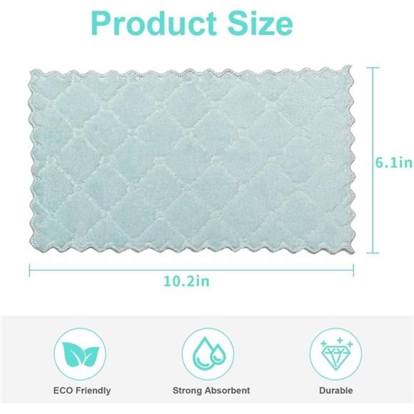 20 Pack Kitchen Dish Cloths, Super Absorbent Microfiber Cleaning Cloth - Picture 4 of 7